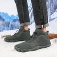 thumbnail image 5 of PLERISE Men's Waterproof Winter Snow Boots, Insulated Warm Outdoor Shoes with Anti-Slip Sole for Hiking, Walking, and Cold Weather Adventures, 5 of 9