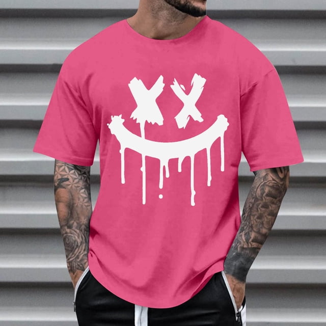 DPTALR T-shirt Imprimé Col Rond Décontracté d'Été pour Hommes