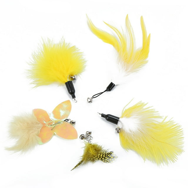 5 Pcs Recharges de Plumes de Chat de Remplacement