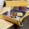 thumbnail image 3 of Leather Valet Tray for Men Women, Small Leather Catchall Tray, 3 of 3