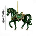 thumbnail image 3 of Horse Keepsake Ornament, Unique Horse Gift, Holiday Horse Decoration, Horse Ornament for Tree, Decorative Acrylic Ornament, Horse Lover Ornament, Sparkling Decoration Horse, 3 of 7