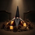 thumbnail image 7 of Halloween Faceless Gnome Doll Ornament 1 Pack Soft Cloth Black Witch Cloak & Hat Holiday Decor Washable Tabletop Figurine for Indoor Home Party Halloween Christmas Festival Decoration Gift, 7 of 7