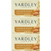 Yardley London Soap Bath Bar Oatmeal & Almond 4.25 Oz - 3 Pack