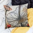 thumbnail image 2 of SHANXI Throw Pillow Covers Chinese Ink Painting Flower Lotus Print Cushion Cover Soft Pillow Cases for Home Sofa Bed Chair Car Office Decorative 18x18in, 2 of 5