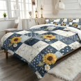 thumbnail image 2 of Qpednta Sunflower Patchwork Comforter Set All-Season Comforter Bedding Set Machine Washable Bedding Comforter Cover Bedding Set with 2 Matching Pillow Shams Bedroom Decor, 2 of 7