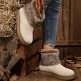 thumbnail image 4 of JUSLIO Boots for Women,Ankle Boots Fashion Casual Round Toe Comfort Solid Color Lightweight Boots Plus Size Boots, 4 of 9