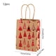 thumbnail image 3 of Christmas Snowflake Tote Bag Christmas Tree Accompanying Gift Bags Holiday Party Kraft Flat Bottom Packaging Bags Gift Bags, 3 of 6