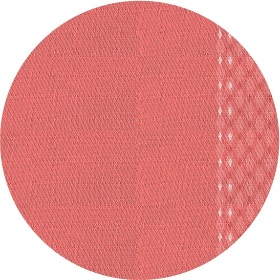 Ahgly Company Machine Washable Indoor Round Transitional Red Area Rugs, 6' Round