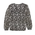 thumbnail image 2 of Alfani Womens Metallic Abstract-Print Pullover Blouse, Metallic, Medium, 2 of 2