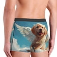 thumbnail image 4 of Rateoe Cute Angel Winged Dog Mens Boxer Briefs Poly Spandex Performance Boxer Briefs Underwear Hem Boxer Briefs - XX-Large, 4 of 8