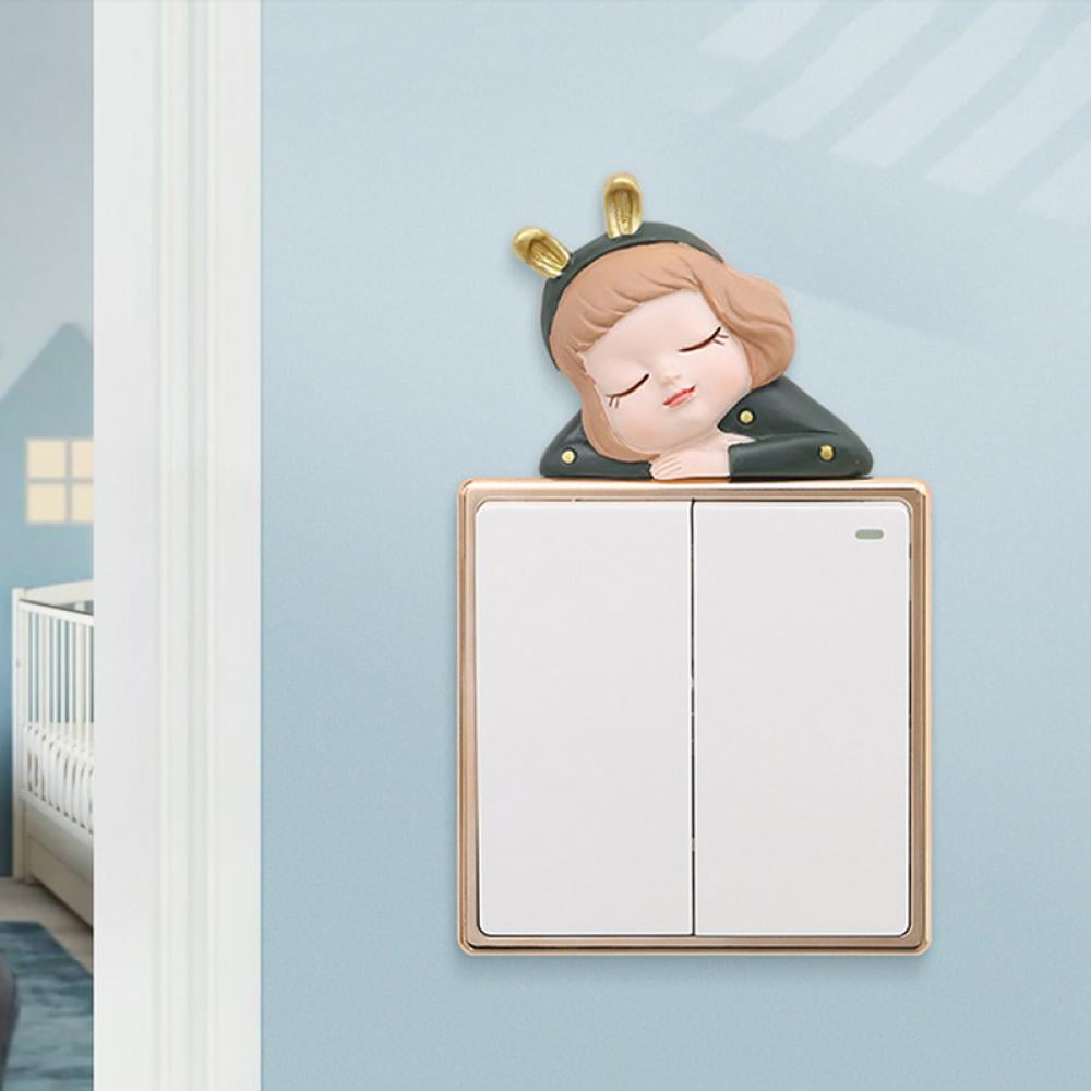 Decaltor Little Lori Wall Stickers Light Switch Decor Decals Art Home Onoff Switch Sticker