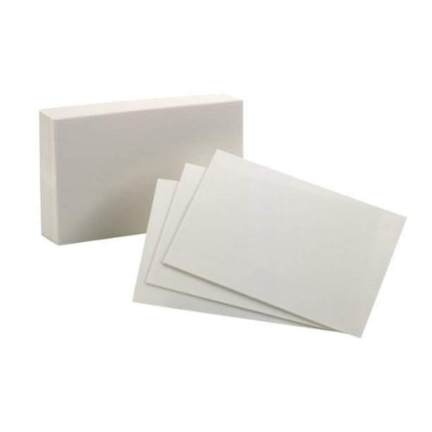 Oxford Blank Index Cards Plain 5" x 8" White Paper 300 / Pack