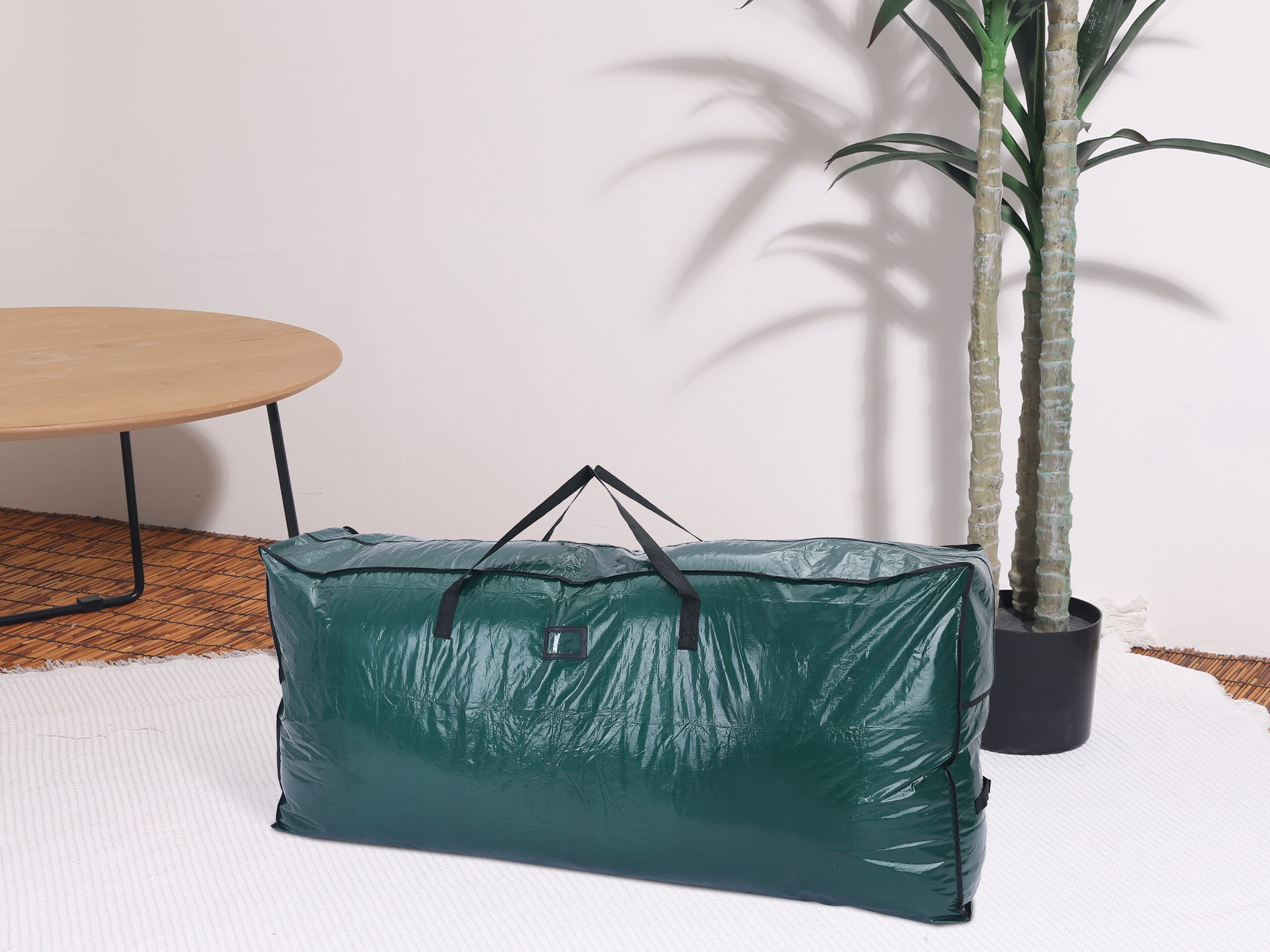 Unique Bargains Foldable Moving Storage Bags for Closet Organizers Green 48x12x10in