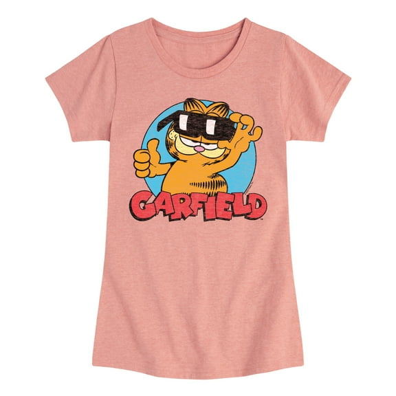 Garfield - Garfield Sunglasses - Toddler & Youth Girls Short Sleeve Graphic T-Shirt