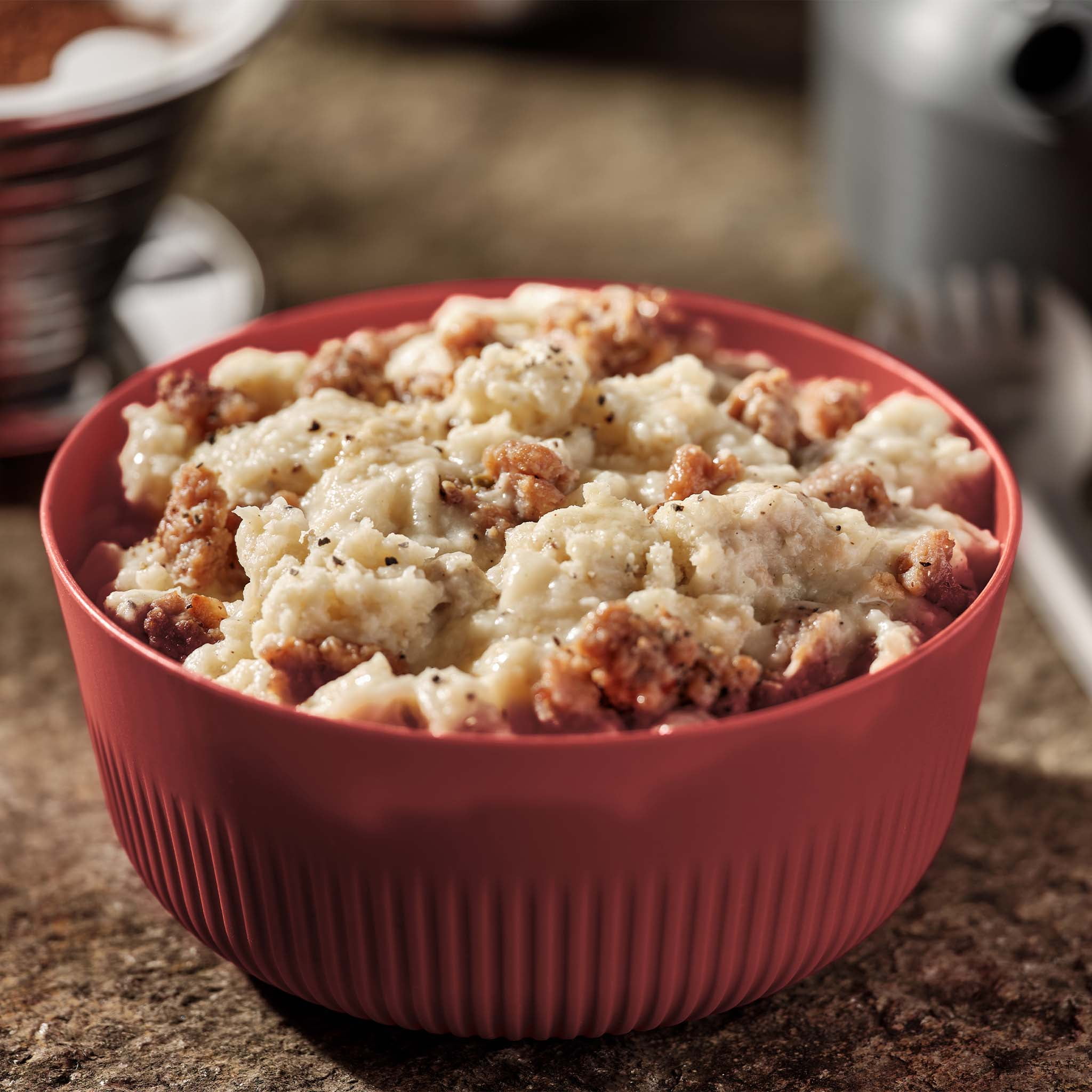 Mountain House Biscuits & Gravy #10 Can, Freeze-Dried Survival & Emergency Food, 12 Servings
