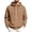 Light Brown #012, variant on Mens Zip Up Hoodie Casual Plain Full Zipper Hooded Sweatshirt with Pockets Lightweight Athletic Activewear 3XL