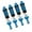 Blue, variant on 4 Pieces 1:12 Metal Front and Rear Shock Absorber Damper for Model RC Car Titanium