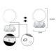 thumbnail image 2 of Night light bluetooth speaker, home smart wireless colorful bluetooth speaker (blue), 2 of 5