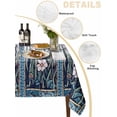 thumbnail image 2 of Blue Spring Floral Table Cloth, Summer Butterfly Farmhouse Waterproof Tablecloth for Rectangle Tables, Reusable Washable Fabric Table Cover for Restaurant Kitchen Dining Tables 60"x102", 2 of 6