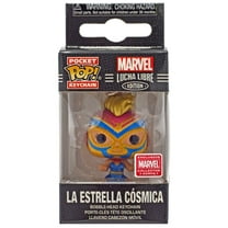 Marvel Lucha Libre La Estrella Cosmica Captain Marvel Funko Pocket Pop! Keychain