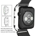 thumbnail image 2 of For Apple Watch Band with Case 42mm, Stainless Steel Mesh Milanese Loop with Adjustable Magnetic Closure Replacement Wristband iWatch Band for Apple Watch Series 3 2 1 - Black, 2 of 7