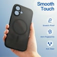 thumbnail image 6 of JETech Matte Case for iPhone 17 6.3-Inch, Compatible with MagSafe, Camera Lens Full Protection, Shockproof Translucent Phone Cover, Anti-Fingerprint (Black), 6 of 6