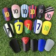 thumbnail image 2 of 1 par de mini espinilleras de fútbol, protector de piernas, resistente al desgaste, amortiguador, protector de piernas, tabla de caña para entrenamiento de fútbol, 2 of 5