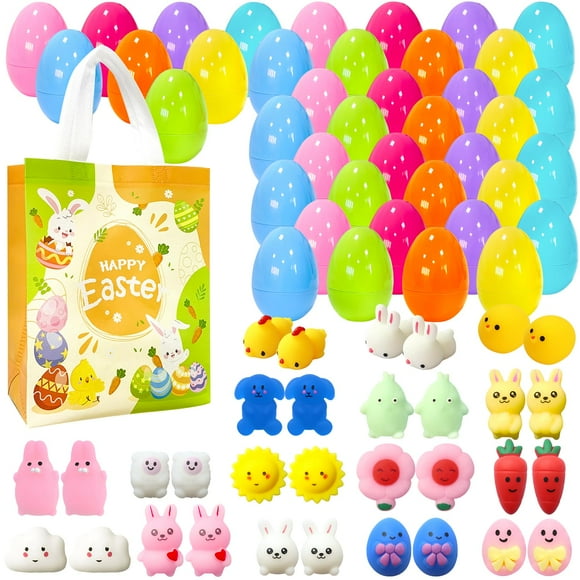 Huevos sorpresa de pascua Aviski, 32 unidades, con juguetes Mochi Squishy