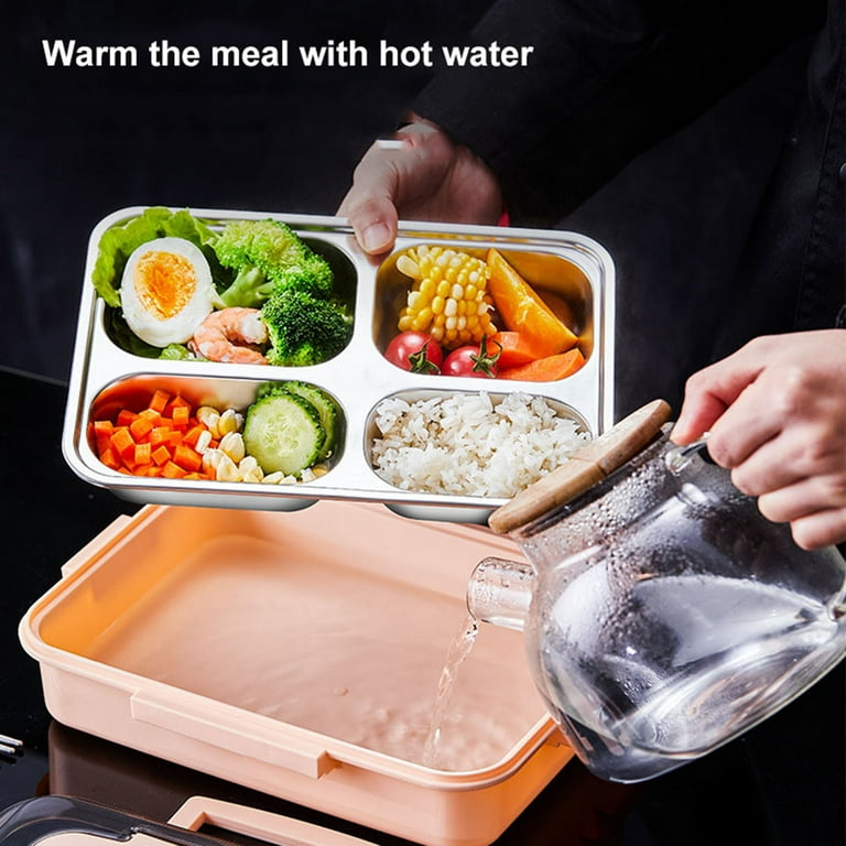 1pc Lunch Box With Cutlery Set 800ml Portable Bento Box Student Office  Worker Indoor Outdoor Lunch Box For Women Men Children Adults Kitchen  Accessories Household Items, Check Out Today's Deals Now