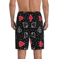 thumbnail image 4 of Lsque Card Suits Mens Sleep Pajama Shorts,Short Pajama Pants, Cotton Ultra-Soft Knit-4X-Large, 4 of 9