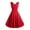 Red, variant on TIHLMK Prom Dress Women's Summer Sleeveless V Neck Vintage Solid Party Swing Dress