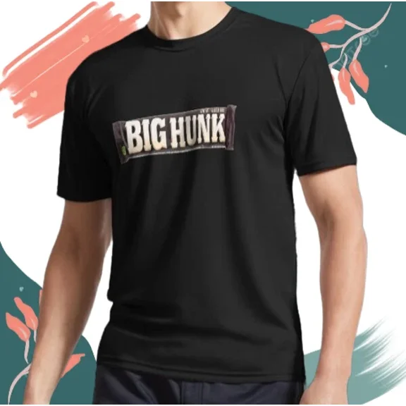 NEW! BIG HUNK Candy Bar Logo Funny USA Size Unisex Hoodie & T-Shirt