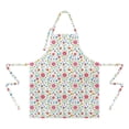 thumbnail image 2 of Pioneer Flower Floral Print Pattern Apron for Women and Men, Cotton Linen Waterproof with Pockets, Adjustable, 33x27 Inch for Kitchen, Gardening, BBQ, Salon, 2 of 6