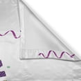thumbnail image 3 of Ambesonne Mardi Gras Kitchen Curtains, Fleur De Lis Beads, 55"x45", Purple Green Yellow, 3 of 3