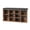 Brown, variant on Accreate Multi-Functional Entryway Bench with Shoe Storage, Padded Seat, 10-Cubby Adjustable Shoe Organizer – Small Shoe Rack Bench with Side Pockets for Hallway, Bedroom, Mudroom, and Living Room