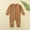 Brown, variant on fnnxnal Infant Onesie 12 Months - 100% Cotton Brown, Front Button, Hypoallergenic, Easy Diaper Change, Unisex Baby Bodysuit