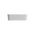 thumbnail image 6 of BOCCHI 1476-002-0125 Sottile Rectangle Vessel Fireclay Sink w/ Drain Matte White, 6 of 6