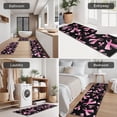 thumbnail image 5 of Pink Breast Cancer Kitchen Rugs Sets Of 3,Kitchen Runner Rugs Non Skid Washable,Decorative Kitchen Floor Mats for Kitchen,Sink,Laundry,17"x30"+ 17"x47" + 17"x59", 5 of 6