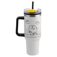 thumbnail image 3 of Termo Alto de Acero Inoxidable con Doble Pared y Tapa Hermética, Diseño Snoopy, Colección Peanuts, Capacidad 1.2L, Blanco, 3 of 7