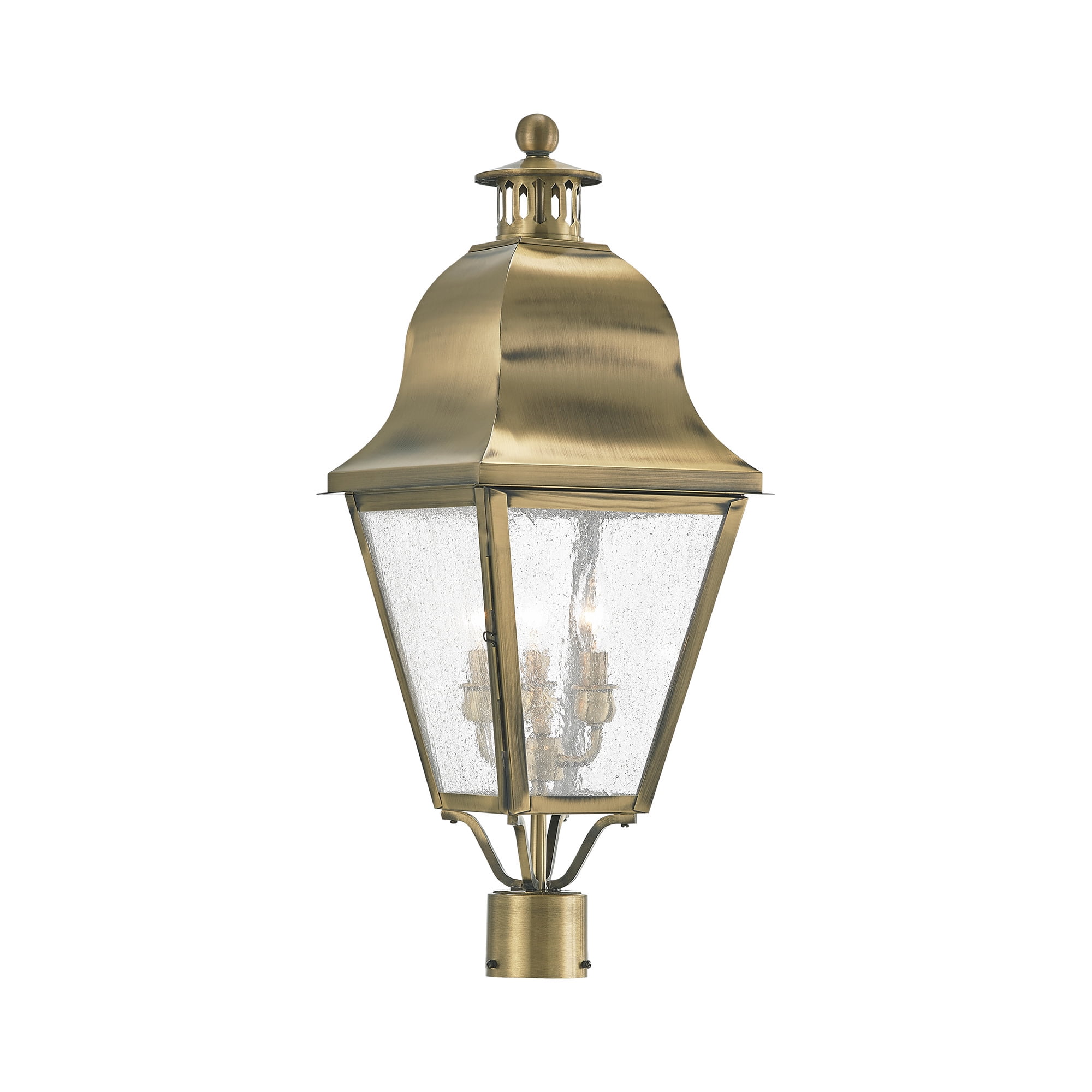 Livex Lighting Amwell 3 Light PostTop Lanterm