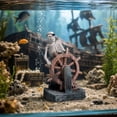 thumbnail image 5 of Qjidjing Halloween Aquarium Fish Tank Ornament, Vintage Ruin Figurine, Underwater Hideout Landscaping Accessory, Saltwater Tank, Aquarium Interior, Fish Habitat Decor, 5 of 7