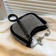 thumbnail image 4 of Bolsa de mano para mujer con diamantes de imitación y diamantes de imitación a la moda (blanco) Likrtyny Para Estrenar, 4 of 8