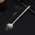 thumbnail image 2 of Pack of 8, Stainless Steel Espresso Spoons, Mini Teaspoons Set for Coffee Sugar Dessert Cake Ice Cream Soup, 14.8CM-silvery, 2 of 6