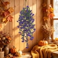 thumbnail image 4 of 6-Pack Morning Glory Hanging Plants, 30in Artificial Flower Vines for Indoor, Outdoor, Garden, and Porch Decor, 4 of 6
