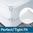thumbnail image 4 of Guardmax Terry Cotton RV Size Mattress Protector - Waterproof & Dust Mite Proof Mattress Cover with Stretchable Pockets - Soft, Comfortable, & Noiseless Waterproof Fitted Sheet.(48 x 75 X 13), 4 of 9