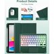 thumbnail image 2 of Funda con Teclado Retroiluminado Arcoíris Verde Oscuro para iPad Air y 11.ª/10.ª Gen, 2 of 8