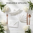thumbnail image 3 of Unique Bargains 6Pcs Dinner Use Cotton Cloth Napkins White 20x20inch, 3 of 6