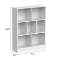 thumbnail image 7 of WIAWG Modern White Book Shelves and Bookcase Storage Organizer White 31.5", 7 of 7