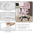 thumbnail image 7 of SCRAWLGOD Panda Love Pink Set of 2 Non-Slip Seat Covers for Office Chairs Stretchable Easy to Remove Swivel Chair Cover Scratch Resistant Desk Chair Slipcovers, 7 of 7