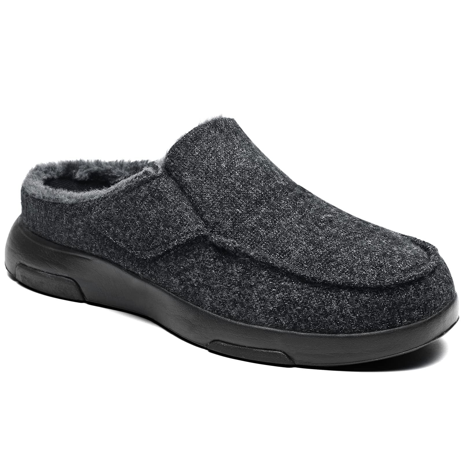 Mens Slippers with Arch Support Plantar Fasciitis Orthopedic House Shoes Slip On